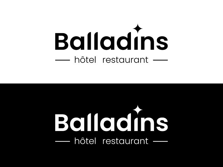 Logo Balladins en version noire et blanche