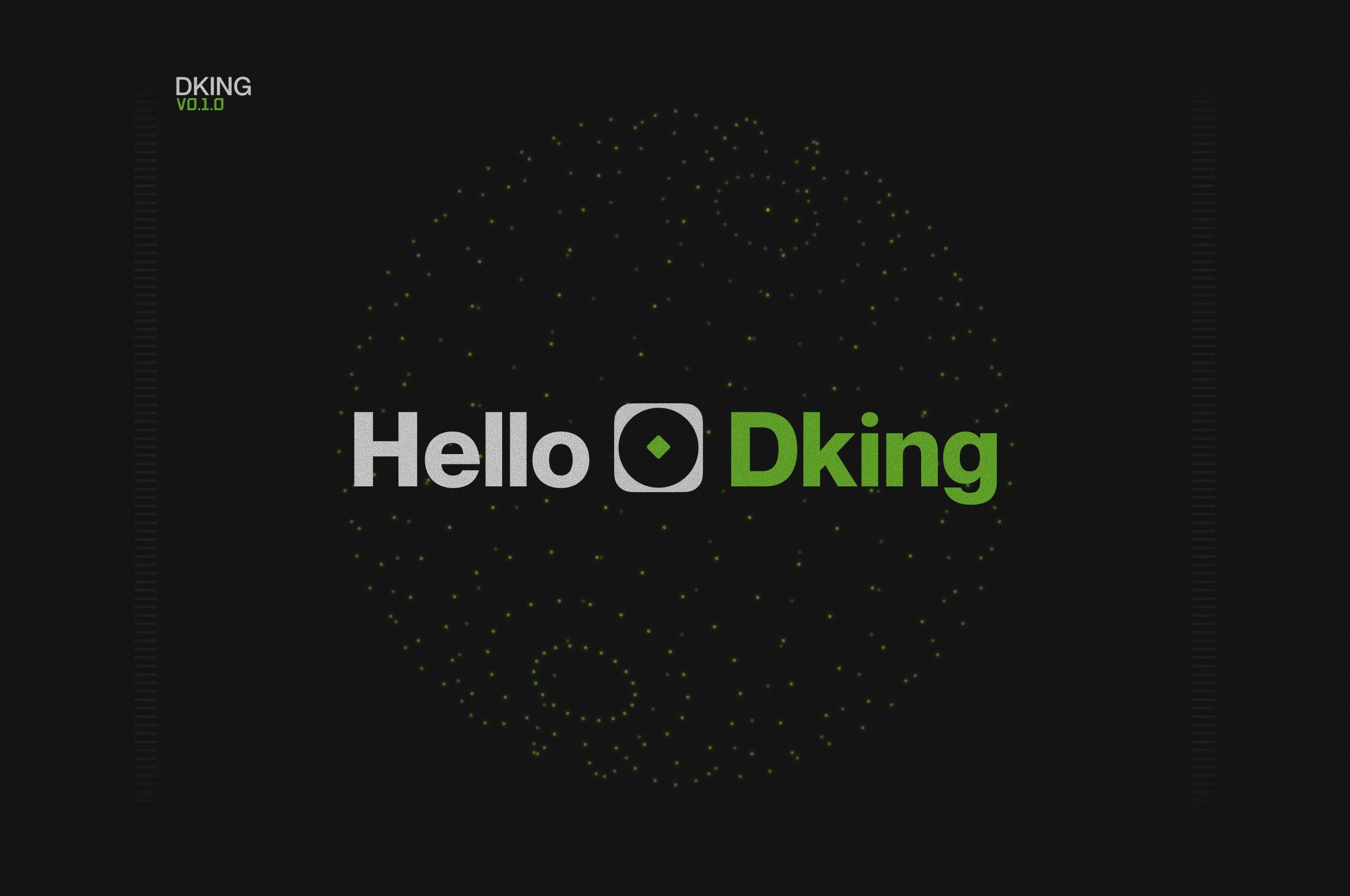 DKING — affiche éditoriale identité de marque