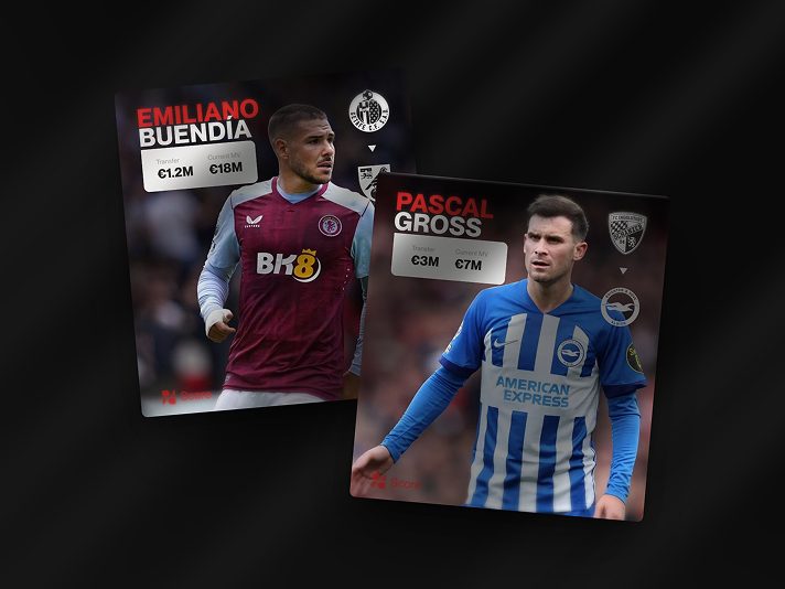 Cards joueurs — Emiliano Buendía et Pascal Gross, valeurs de transfert