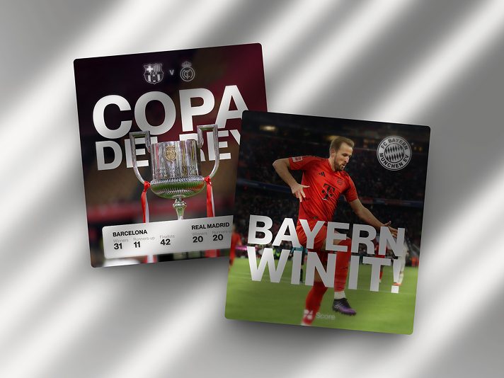 Carte Copa del Rey et carte Bayern win it