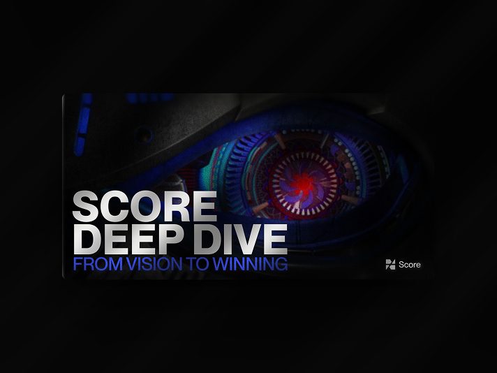 Carte SCORE Deep Dive — From Vision To Winning, version sombre