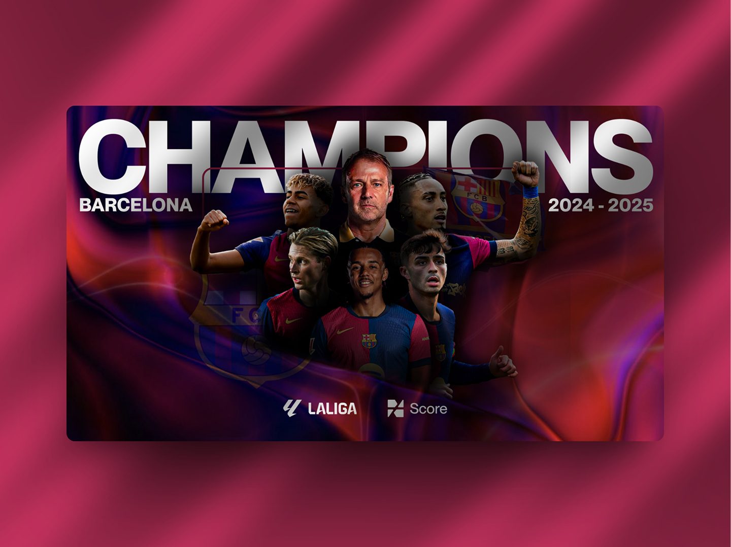 Visuel Champions — FC Barcelone, saison LaLiga 2024-2025